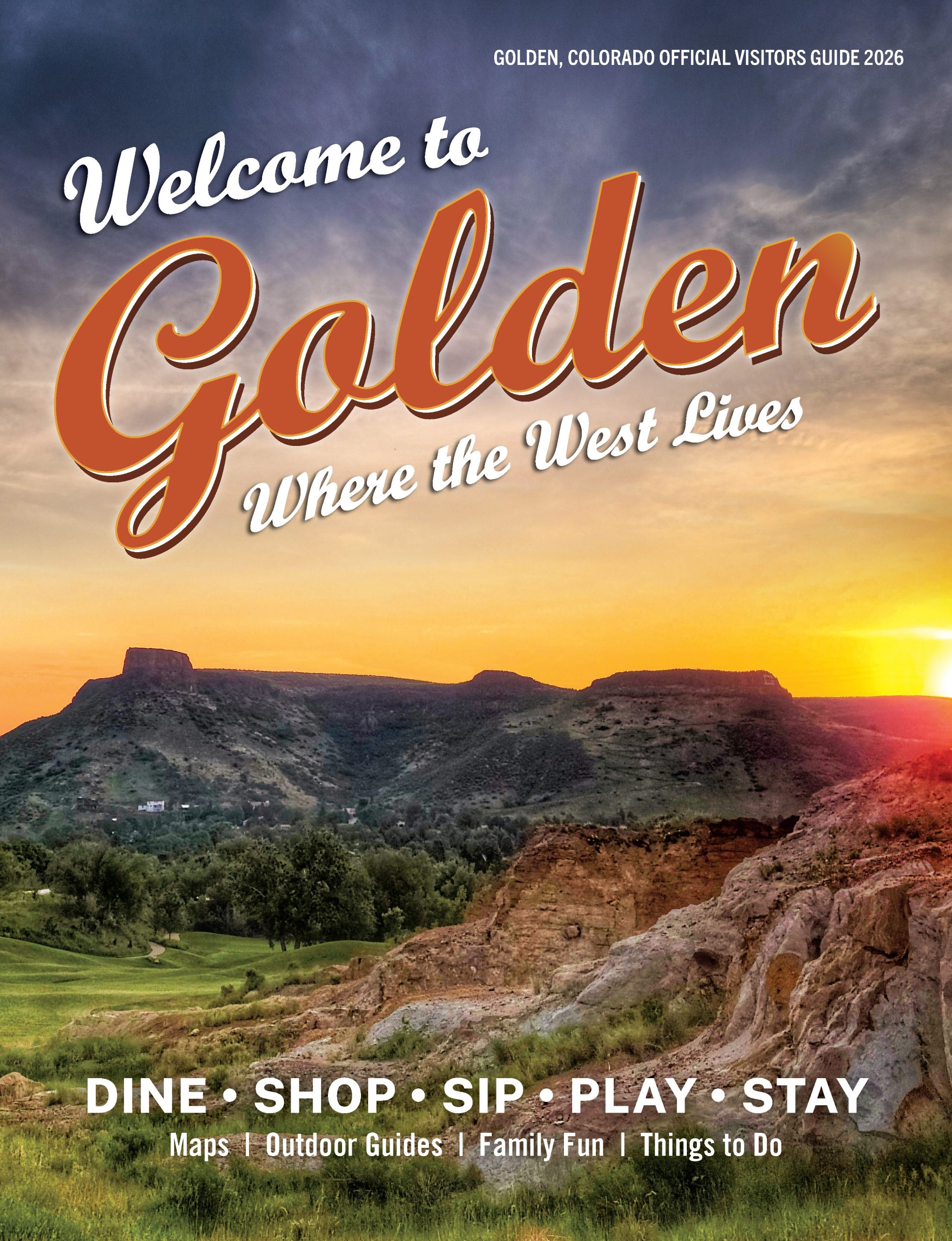 Cover Golden Colorado Official Visitors Guide 2026