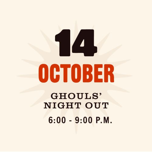 Ghouls' Night Out Golden Hour MashUp event 10/14/2026 from 6 p.m. to 9 p.m.