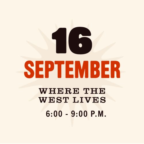 Golden Hour MashUp Where the West Lives event logo 9/16/2029 from 6 p.m. to 9 p.m.