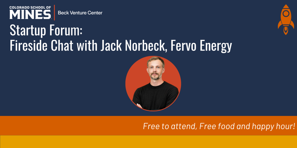 Startup Forum: Fireside Chat with Jack Norbeck, Fervo Energy