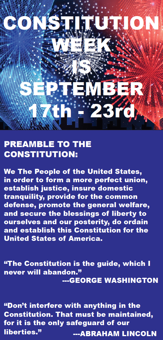 Celebrate Constitution Week at Golden History Museum