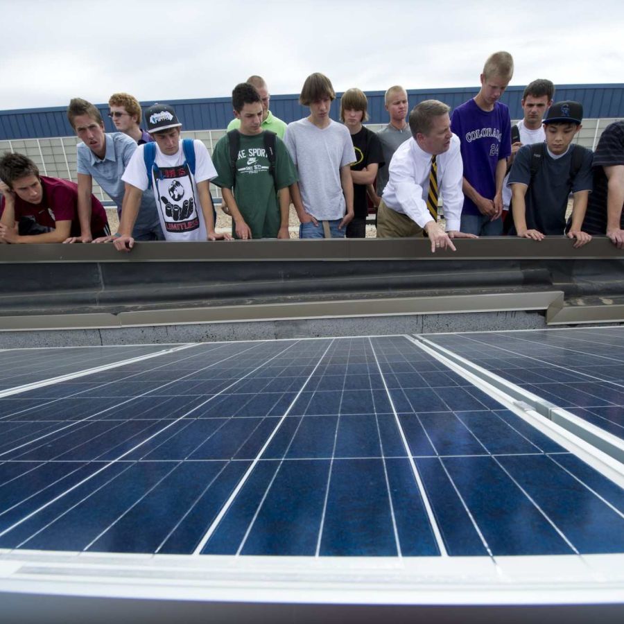Group touring the National Laboratory of the Rockies