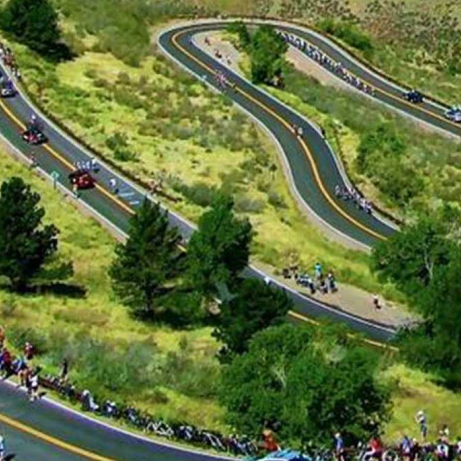 Drone shot of Lariat Loop