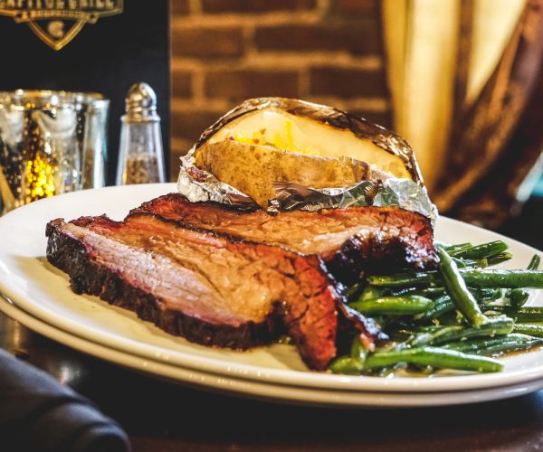 BBQ Brisket at Old Capital Grill and Smokehouse
